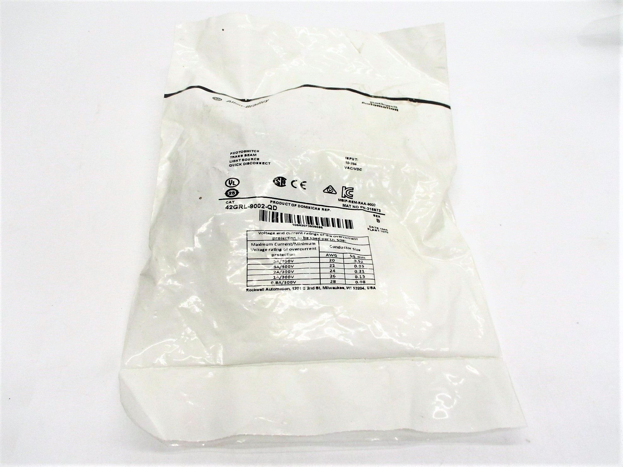 ALLEN BRADLEY 42GRL-9002-QD SER. A NSMP