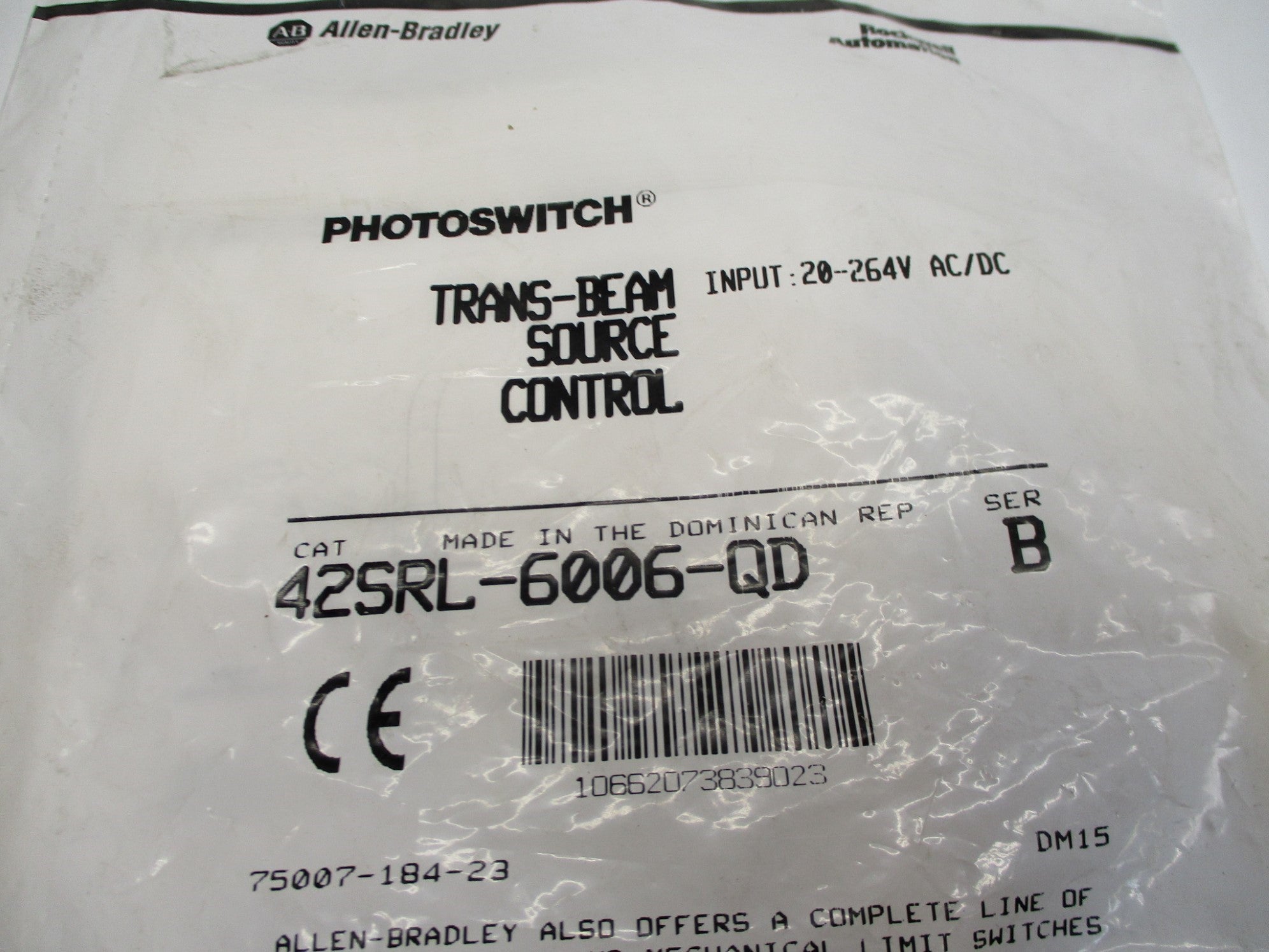 ALLEN BRADLEY 42SRL-6006-QD SER. B NSMP