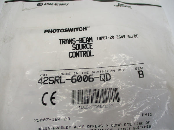 ALLEN BRADLEY 42SRL-6006-QD SER. B NSMP