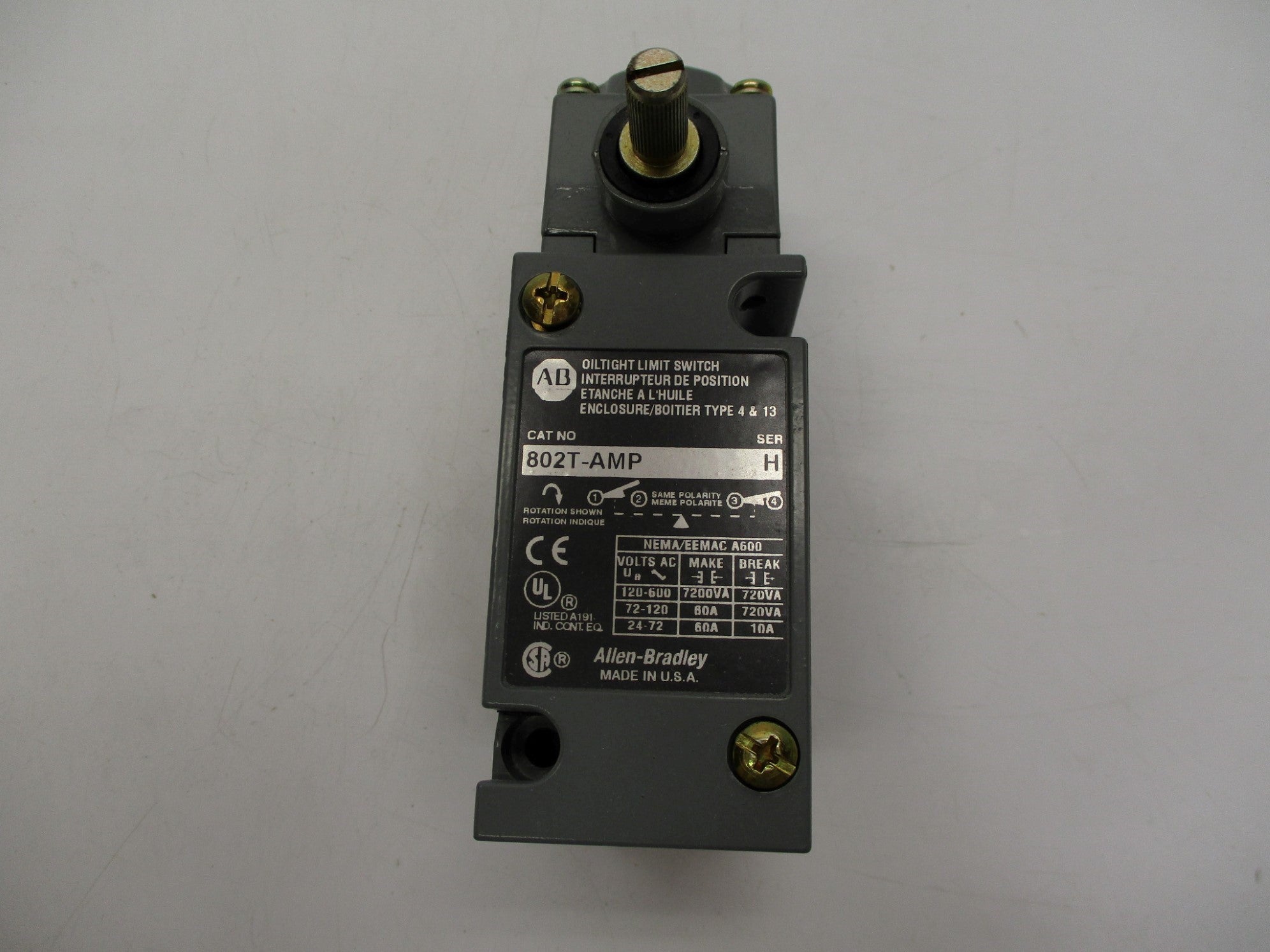 INDUSTRIAL SPARE PART 802T-AMP SER. H 120-600VAC 60A (WH) NSMP