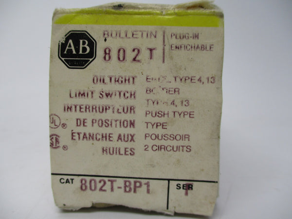 ALLEN BRADLEY 802T-BP1 SER. F (BK/YL) NSMP