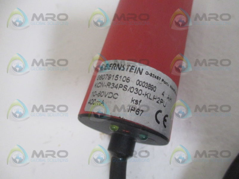 BERSTEIN KCN-R34PS/030-KLP2PU PROXIMITY SENSOR 10-60VDC  UNMP