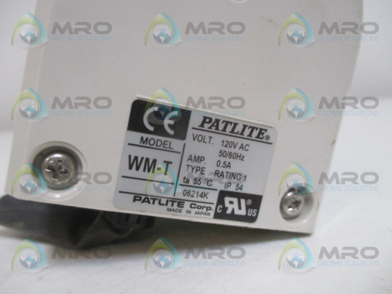 PATLITE WM-T SIGNAL TOWER 120VAC  UNMP