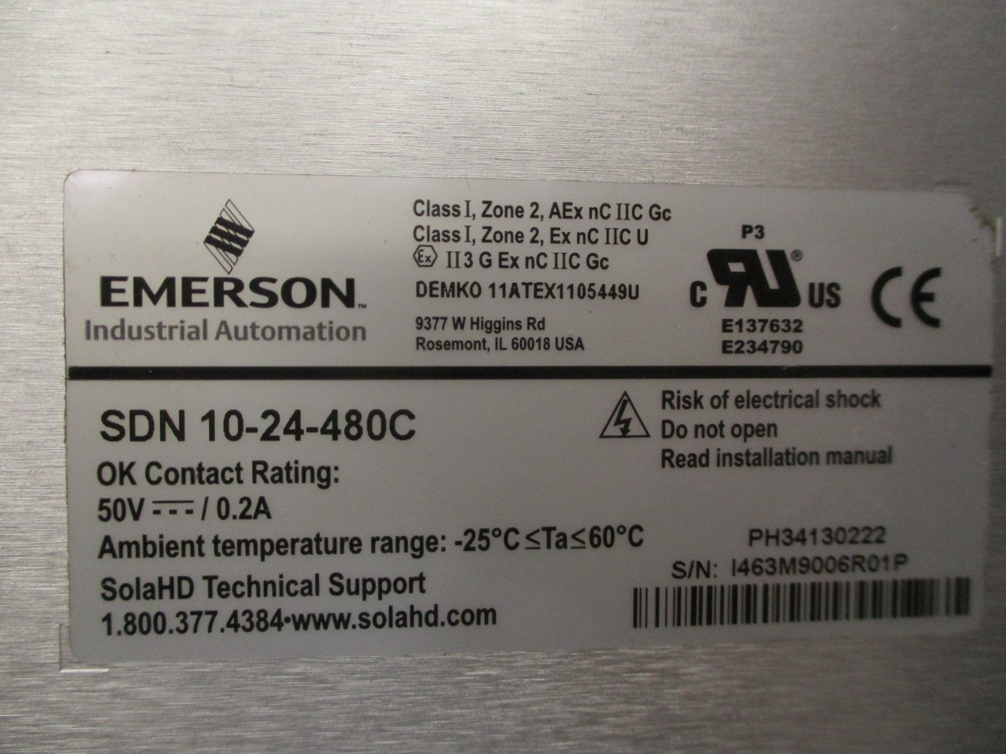 SOLA SDN10-24-480C 380-480VAC NSMP