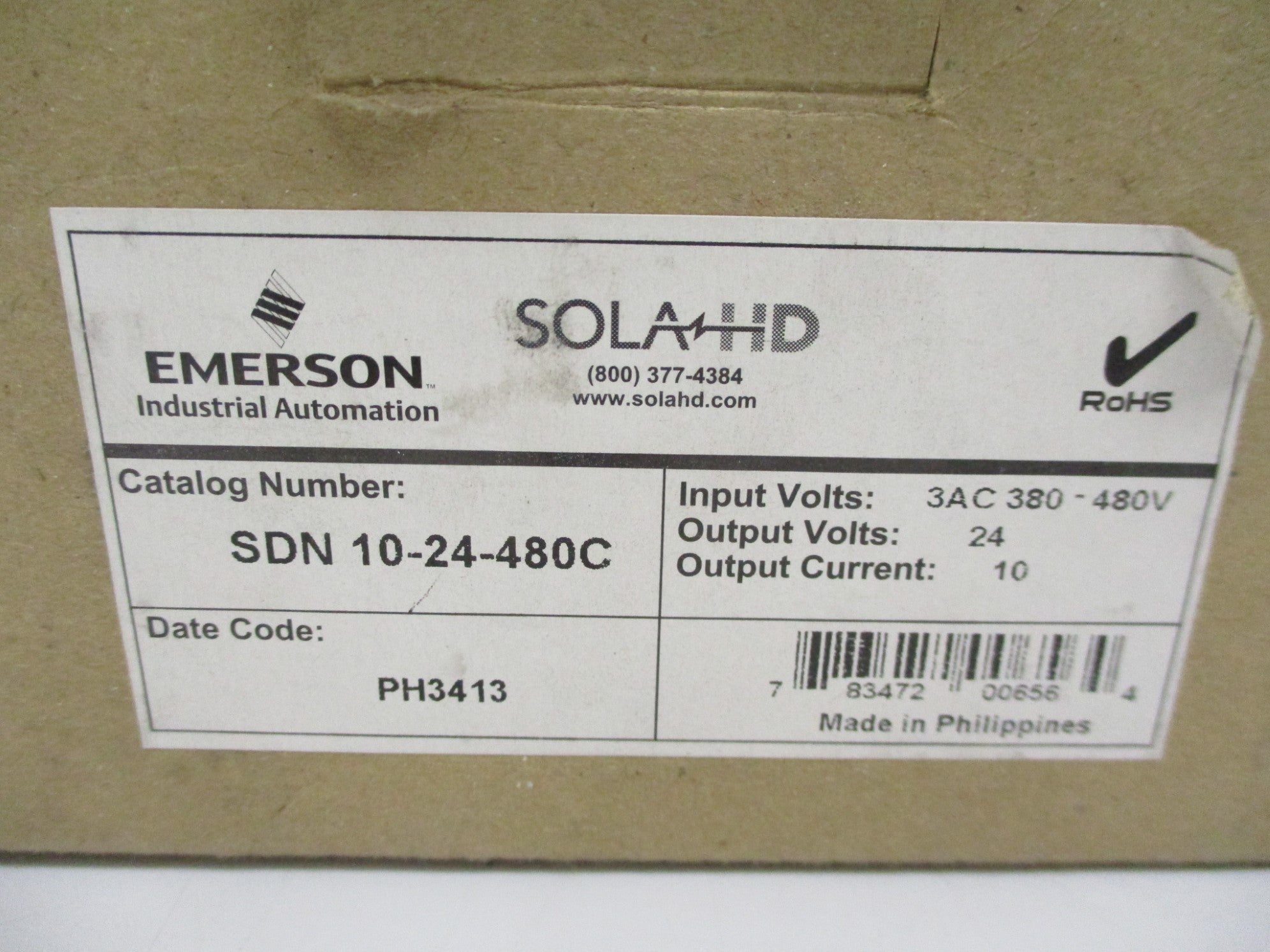 SOLA SDN10-24-480C 380-480VAC NSMP