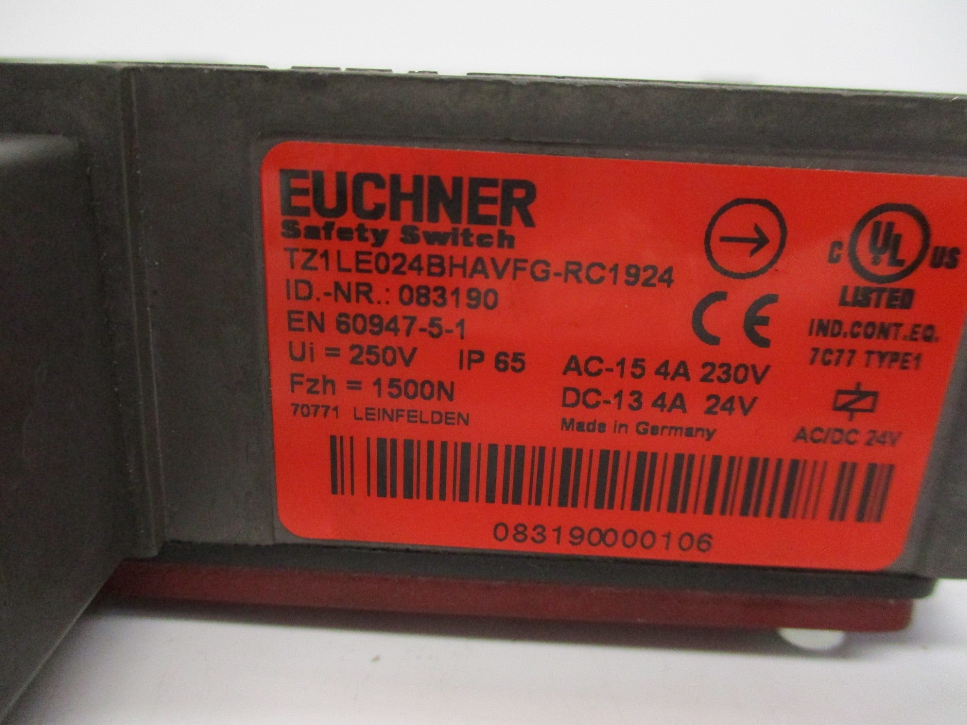 EUCHNER TZ1LE024BHAVFG-RC1924 UNMP