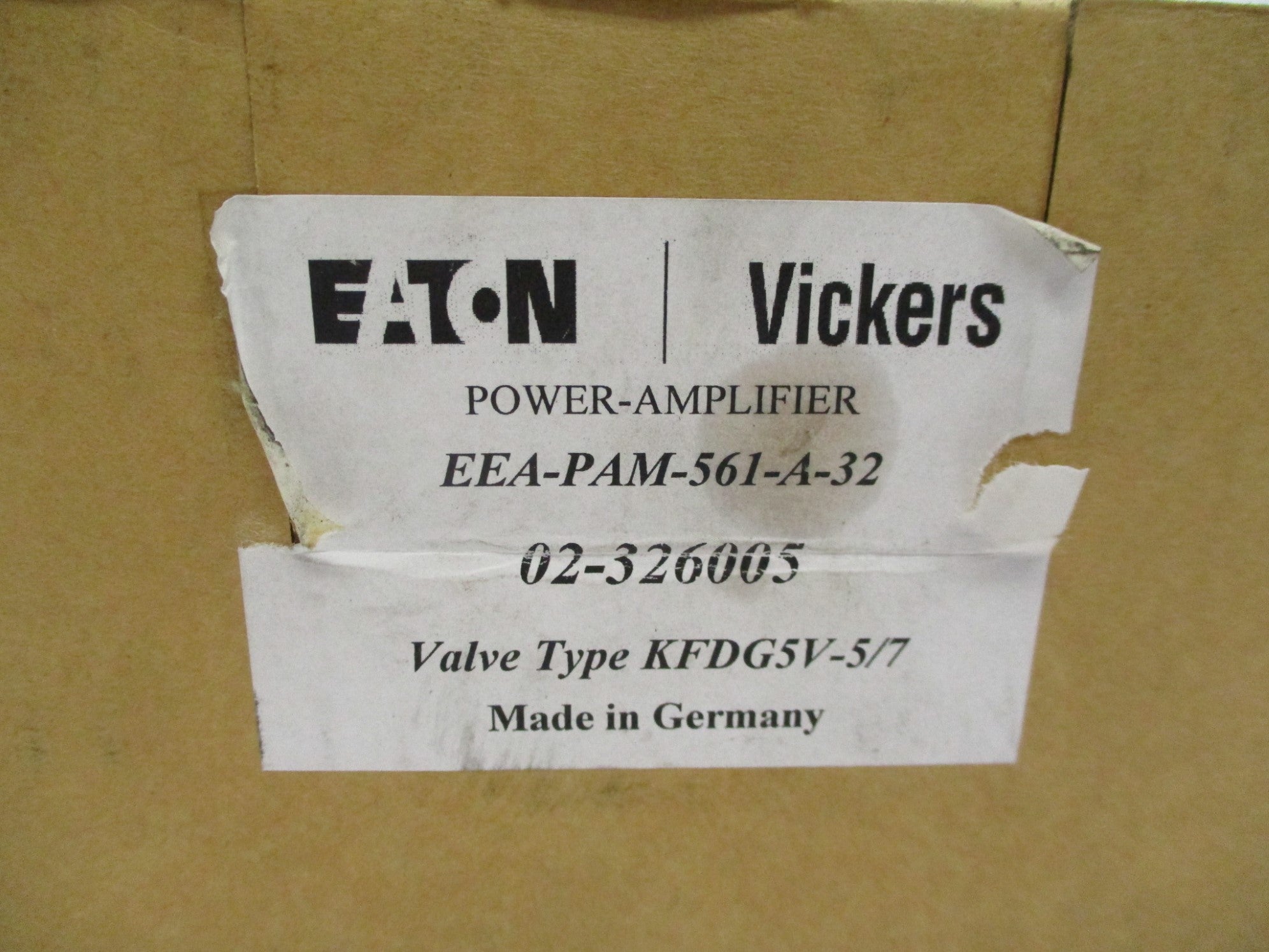 VICKERS EEA-PAM-561-A-32 24V NSMP