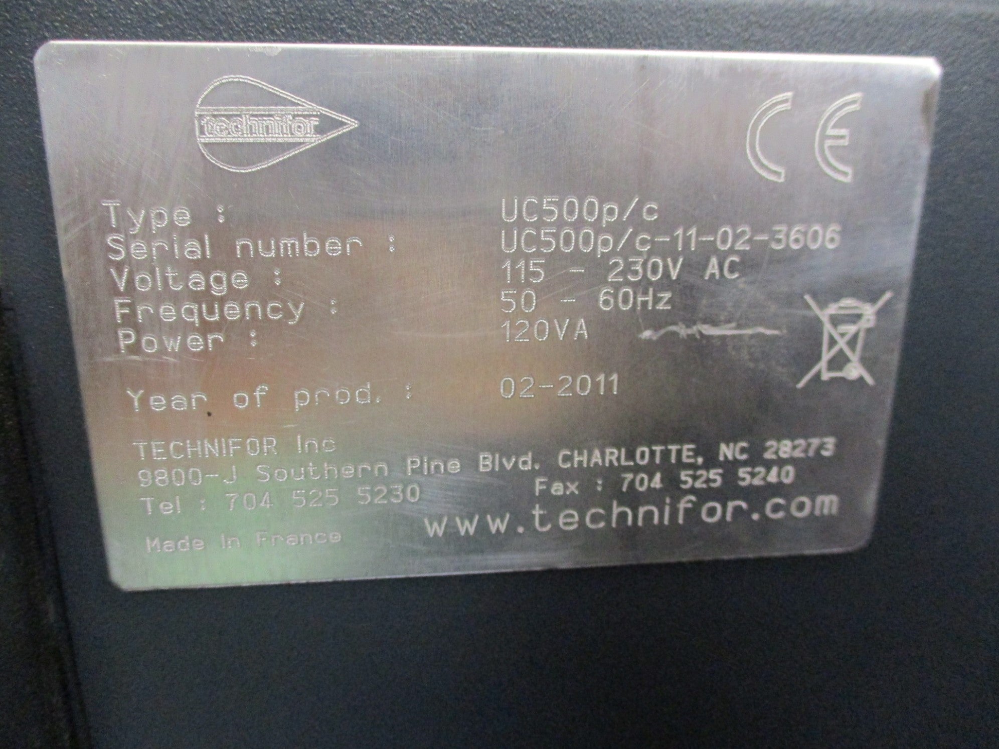 TECHNIFOR UC500P/C UNMP