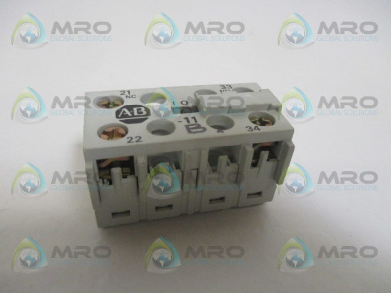 INDUSTRIAL SPARE PART 195-MB11 SER. A AUXILIARY CONTACT ADDER DECK UNMP