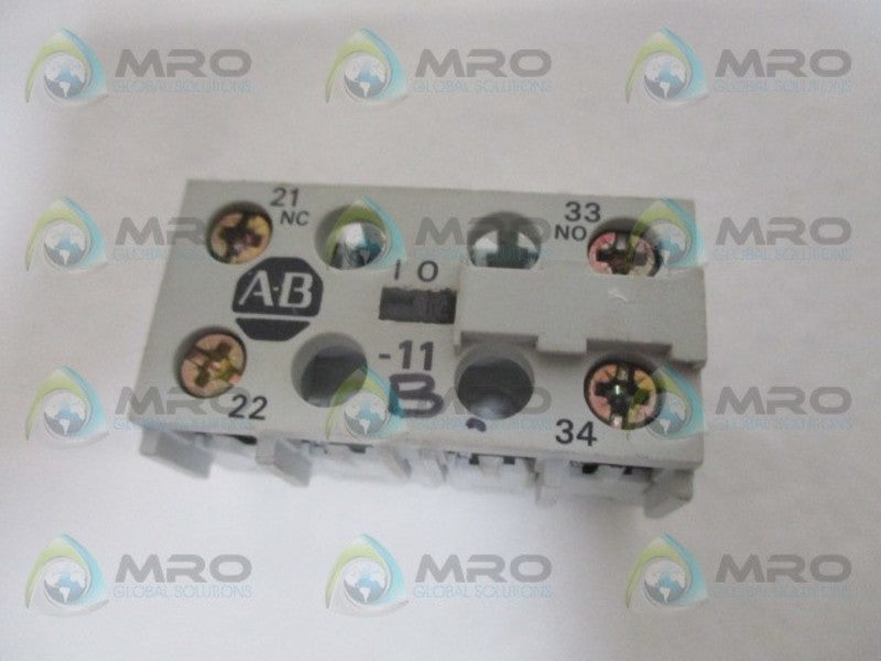 INDUSTRIAL SPARE PART 195-MB11 SER. A AUXILIARY CONTACT ADDER DECK UNMP