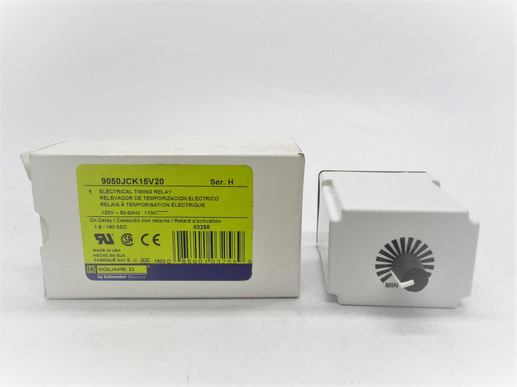 SQUARE D 9050JCK15V20 SER. H 110/120V 10A 1.8-180S NSMP