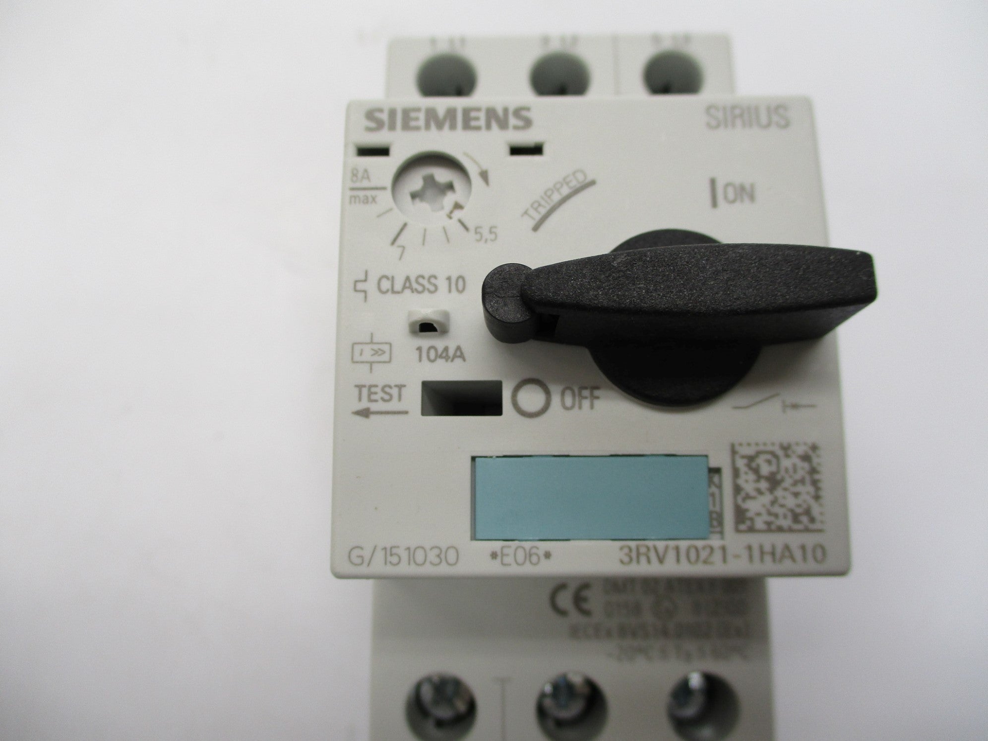SIEMENS 3RV1021-1HA10 690V 5.5-8A NSMP