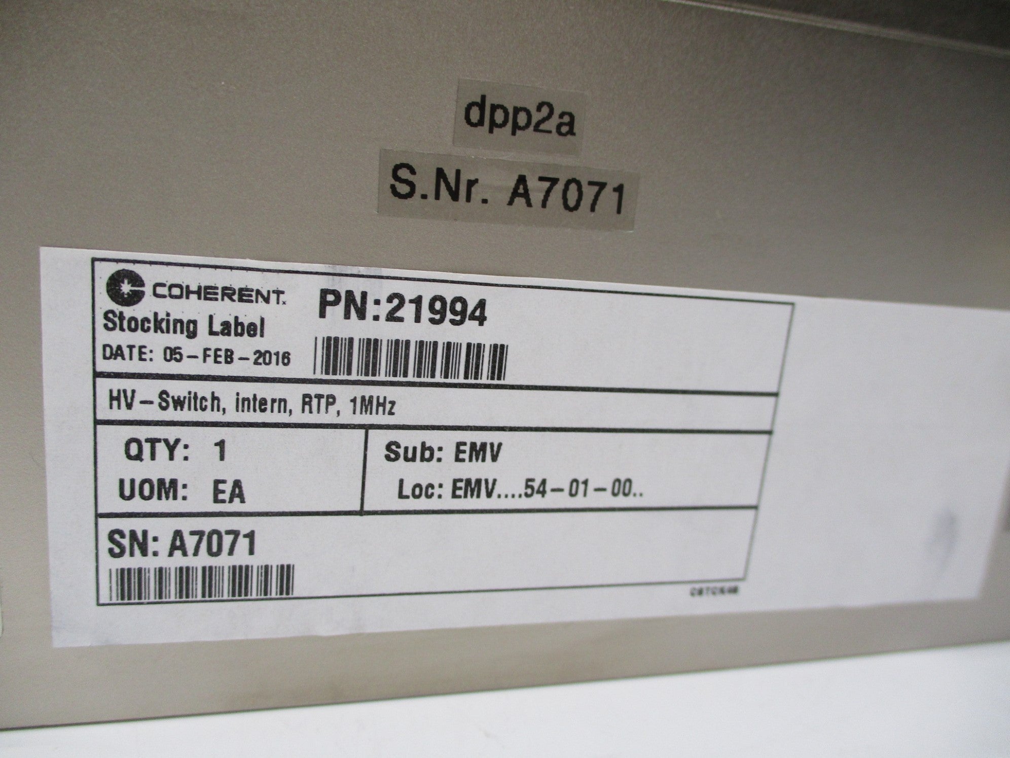 COHERENT 21994 NSNP
