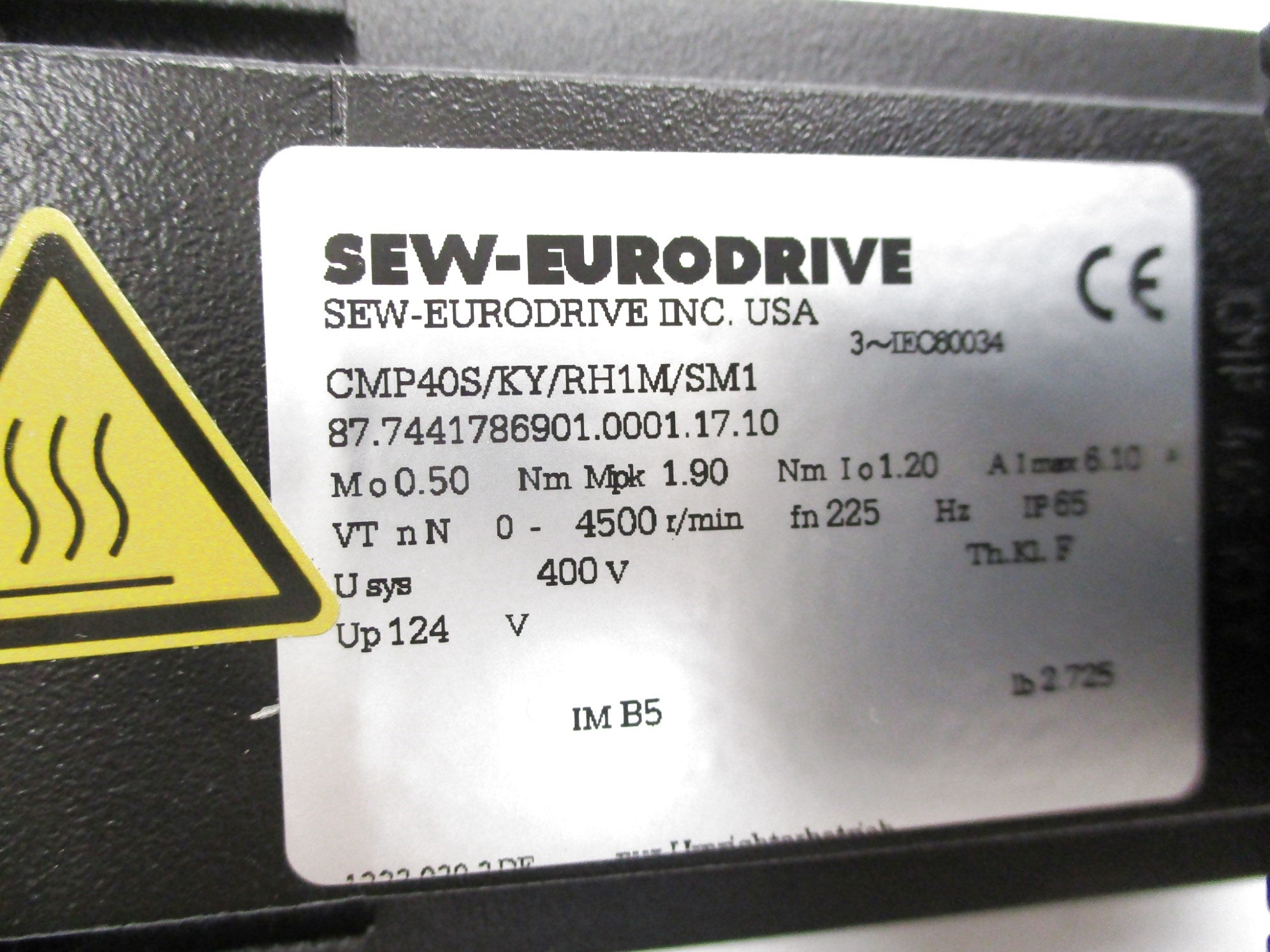 SEW EURODRIVE CMPS40S/KY/RH1M/SM1 UNMP