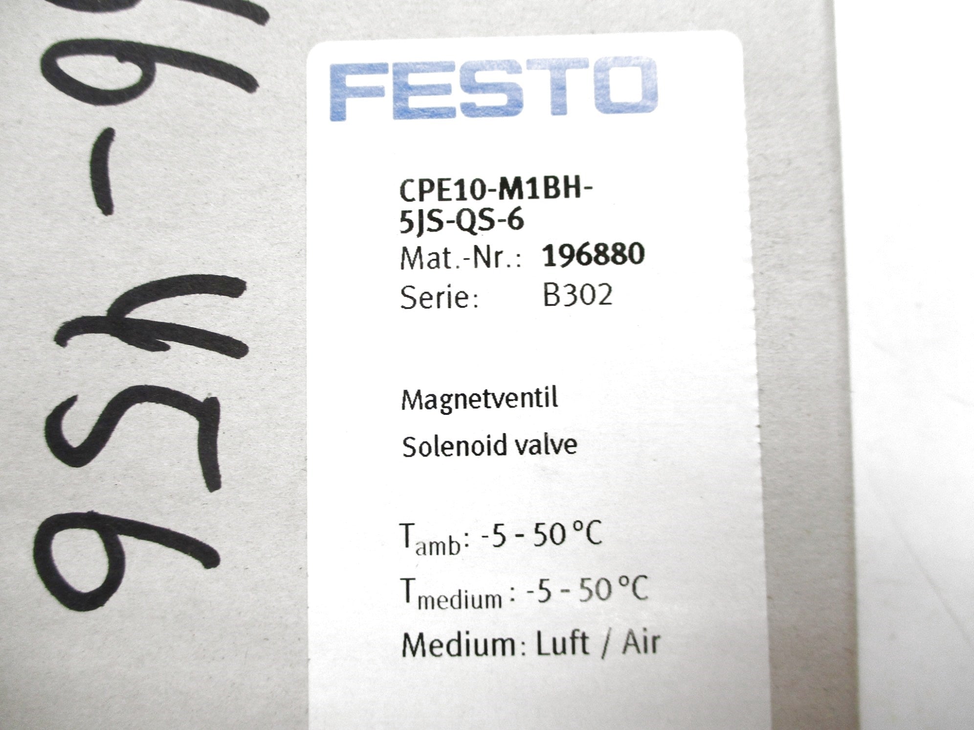 FESTO CPE10-M1BH-5JS-QS-6 24VDC NSMP