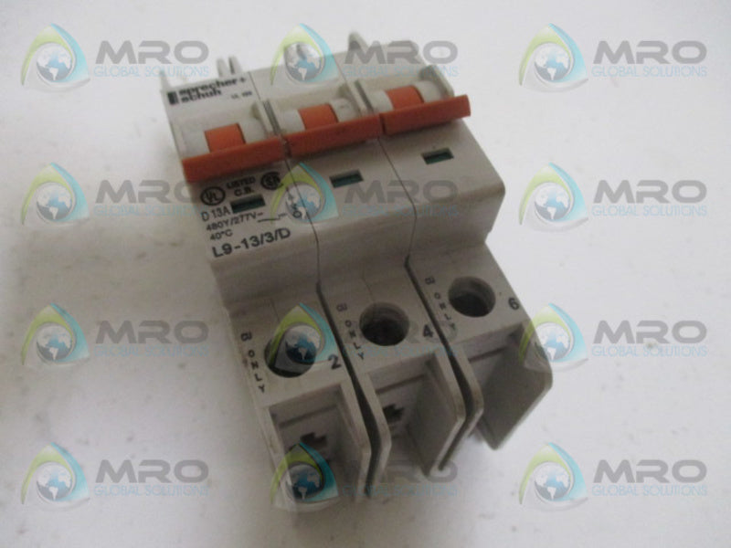 SPRECHER+SCHUH L9-13/3/D CIRCUIT BREAKER 13A UNMP