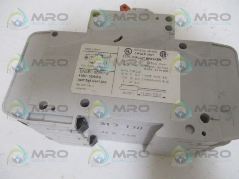 SPRECHER+SCHUH L9-13/3/D CIRCUIT BREAKER 13A UNMP