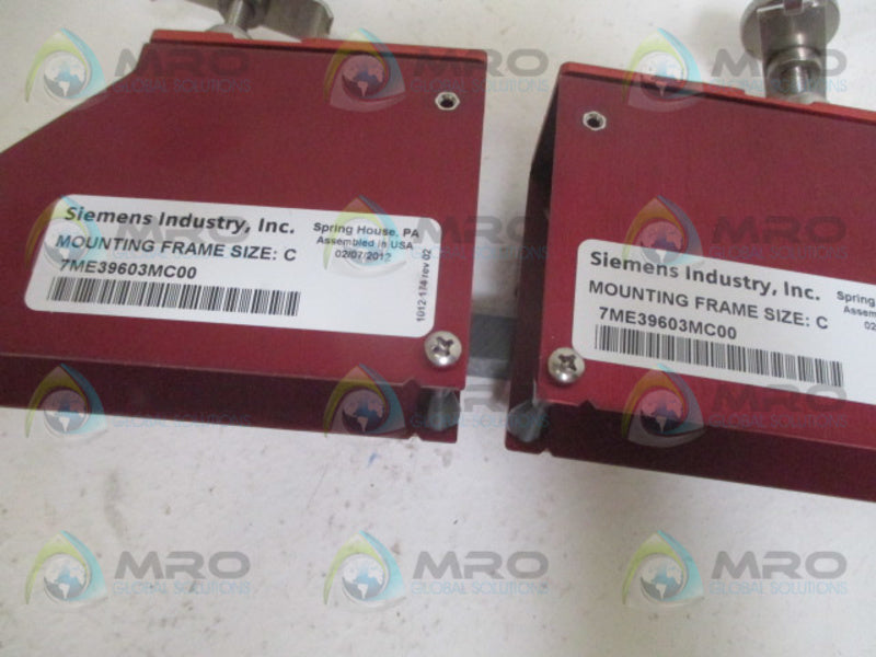 SIEMENS 7ME39603MC00 MOUNTING FRAME SIZE C NSNP