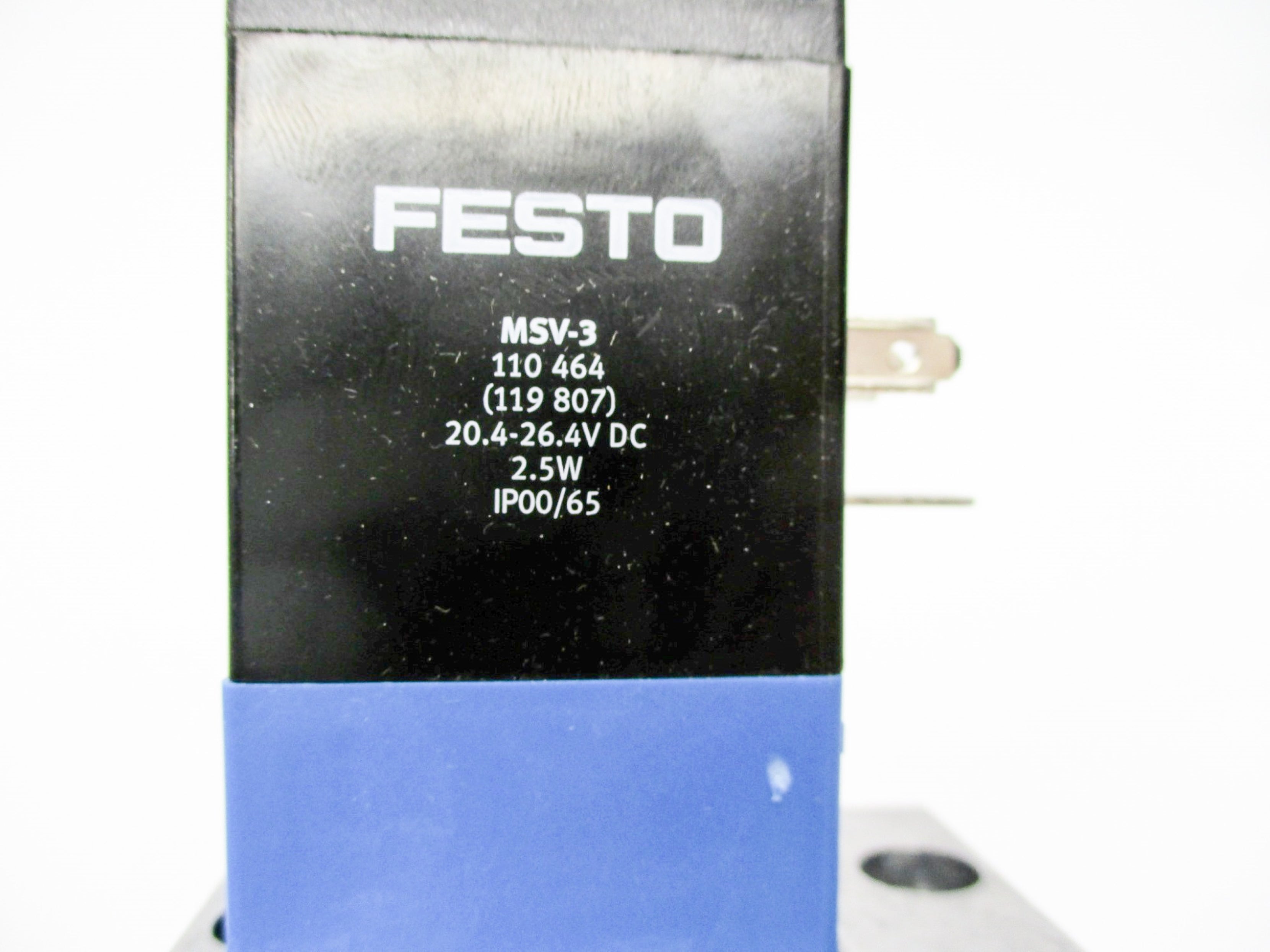 FESTO MVH-5/3G-1/4-B 19138 20.4-26.4VDC 40-145PSI NSMP