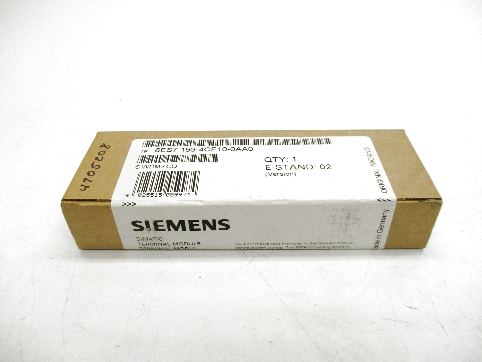 SIEMENS 6ES7193-4CE10-0AA0 NSFS