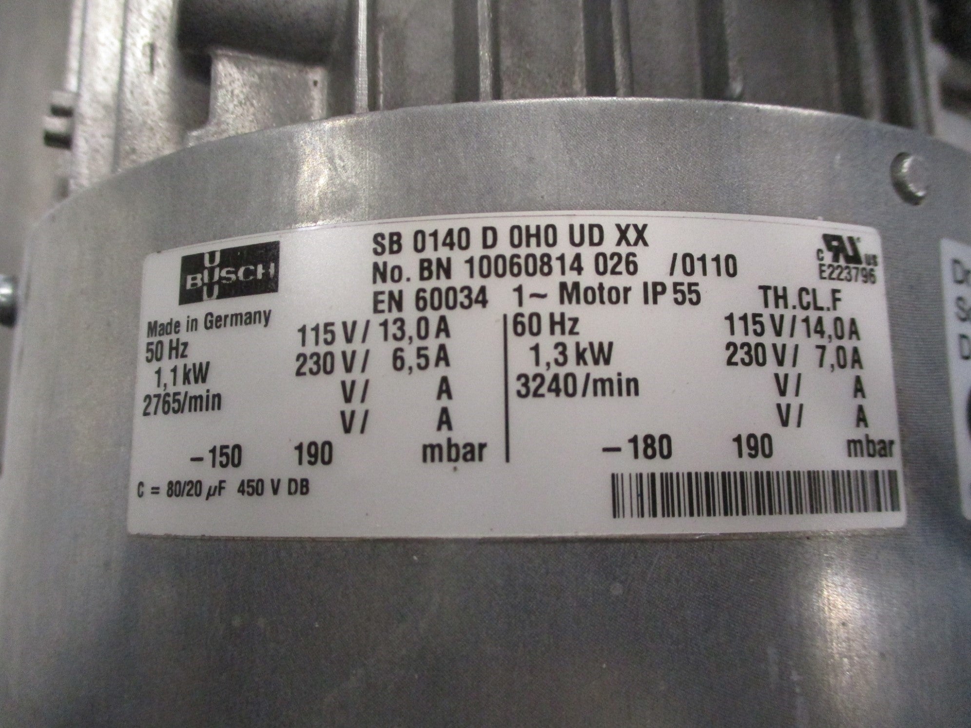 BUSCH SB0140D0H0UDXX 115/230V 7/14A NSMP