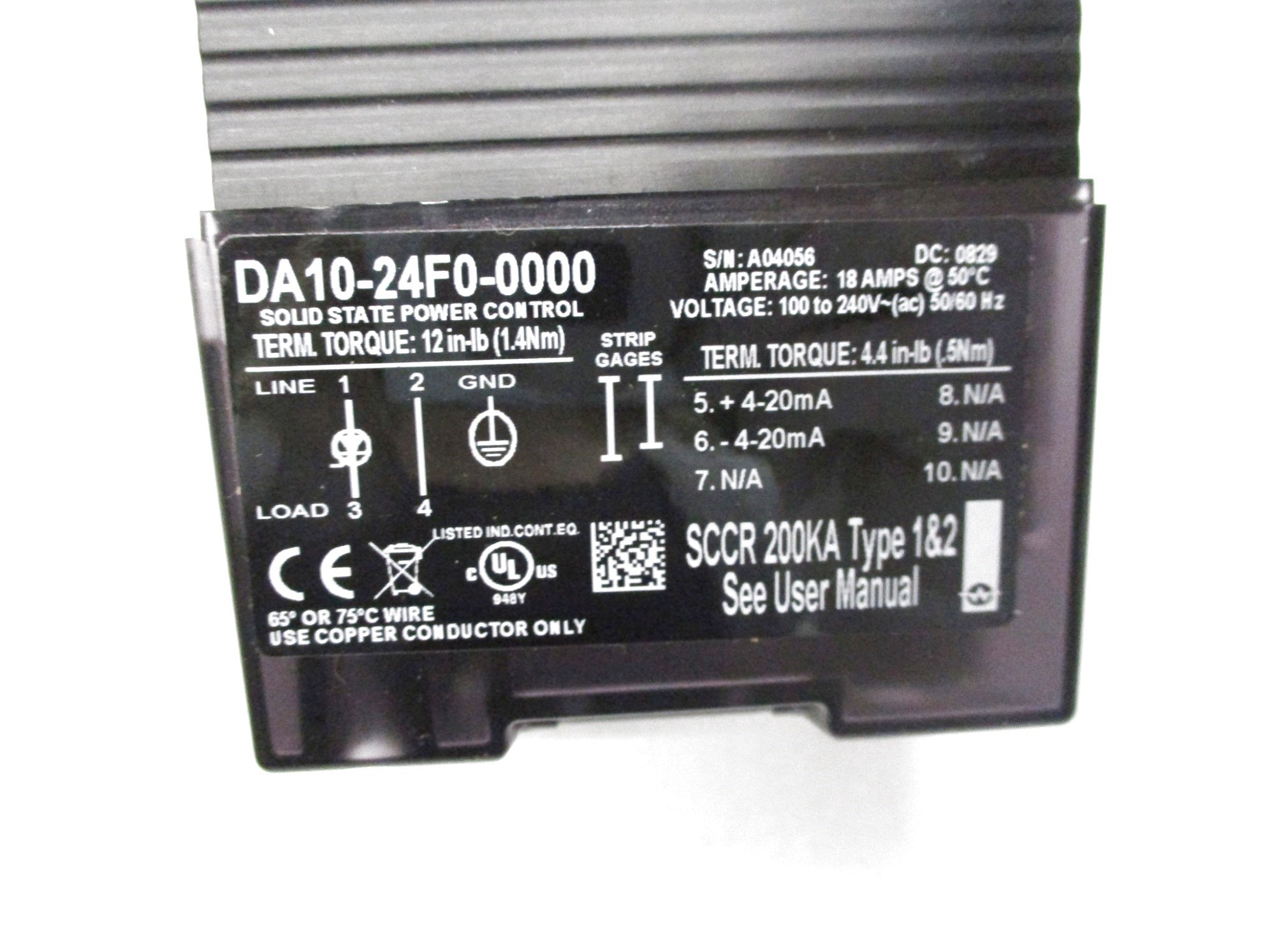 WATLOW DA10-24F0-0000 100-240VAC NSMP