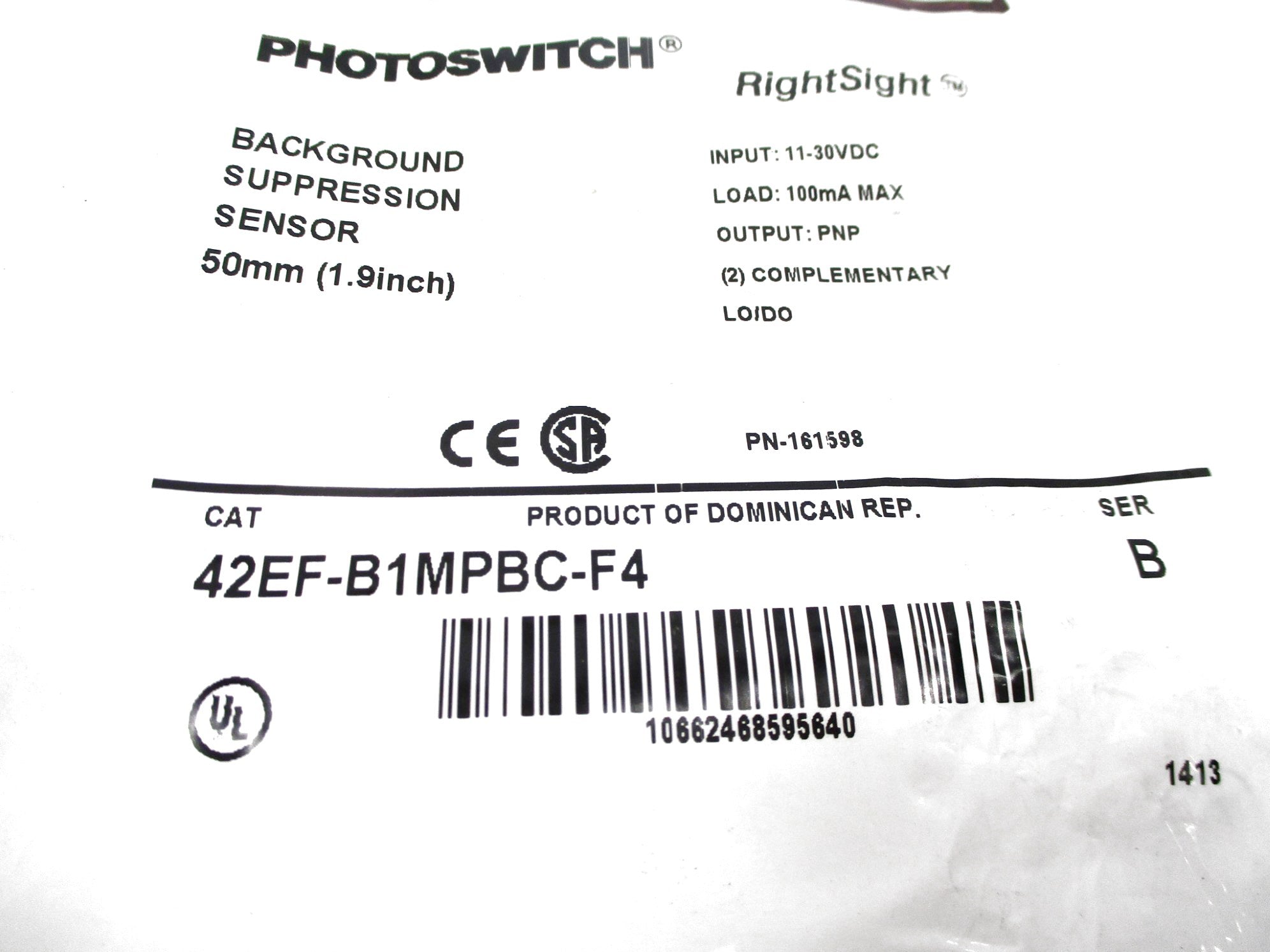ALLEN BRADLEY 42EF-B1MPBC-F4 SER. B NSMP