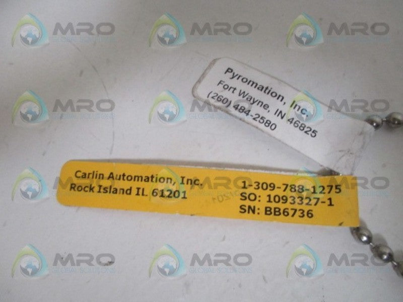 CARLIN AUTOMATION R1T185L483-006-00-9HP31 TEMPERATURE TRANSMITTER NSNP