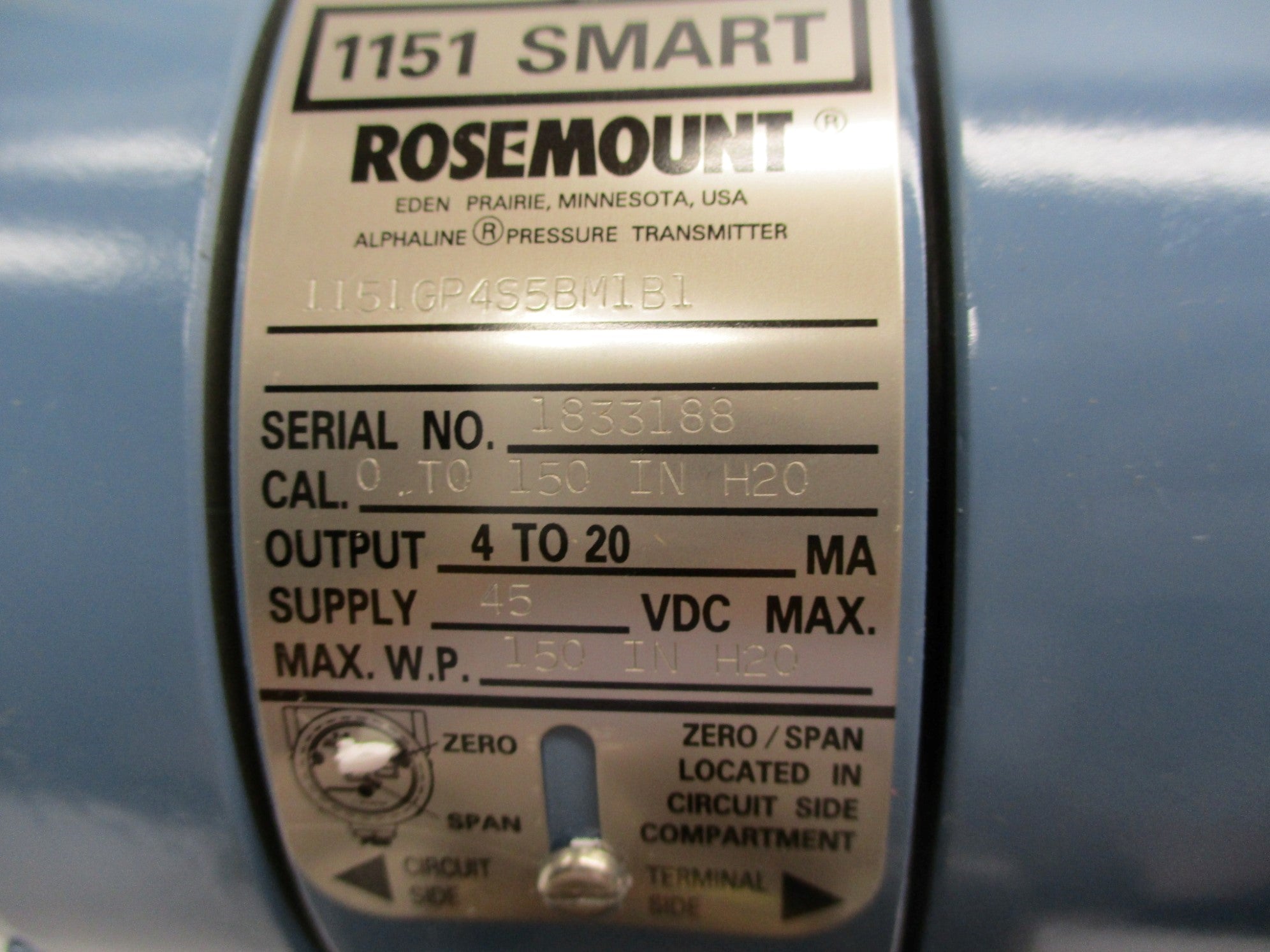 ROSEMOUNT 1151GP4S5BM1B1 NSMP