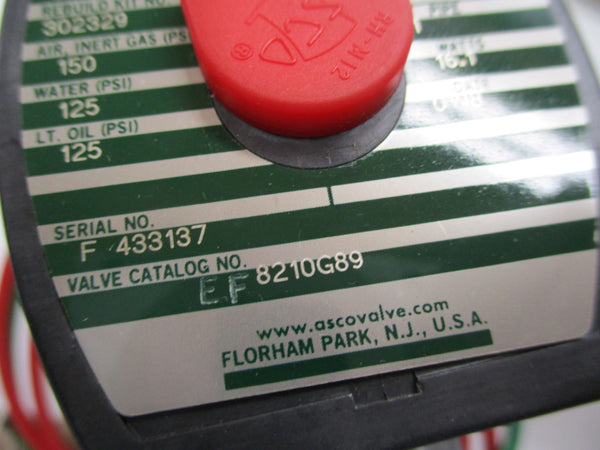 ASCO 8210G89 120V (AS PICTURED) NSMP