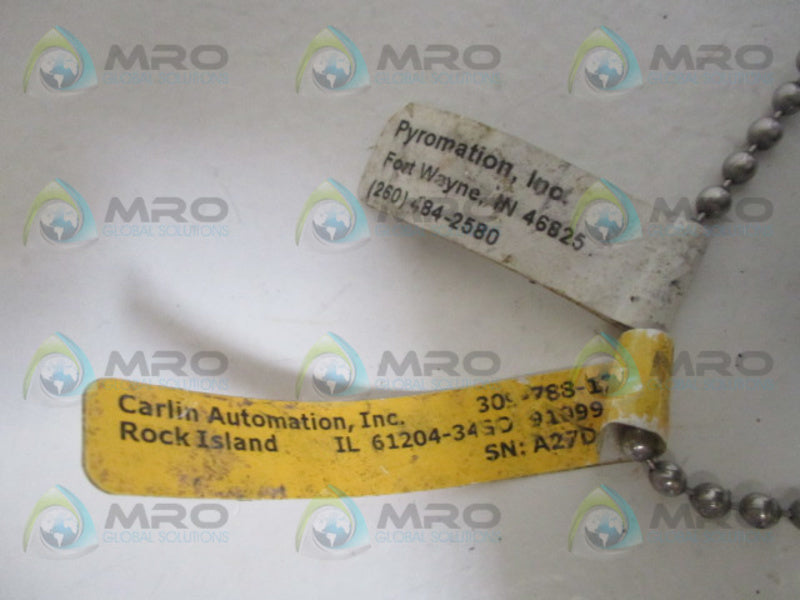 CARLIN AUTOMATION R1T185L483-006-00-9HP31 TEMPERATURE TRANSMITTER  UNMP