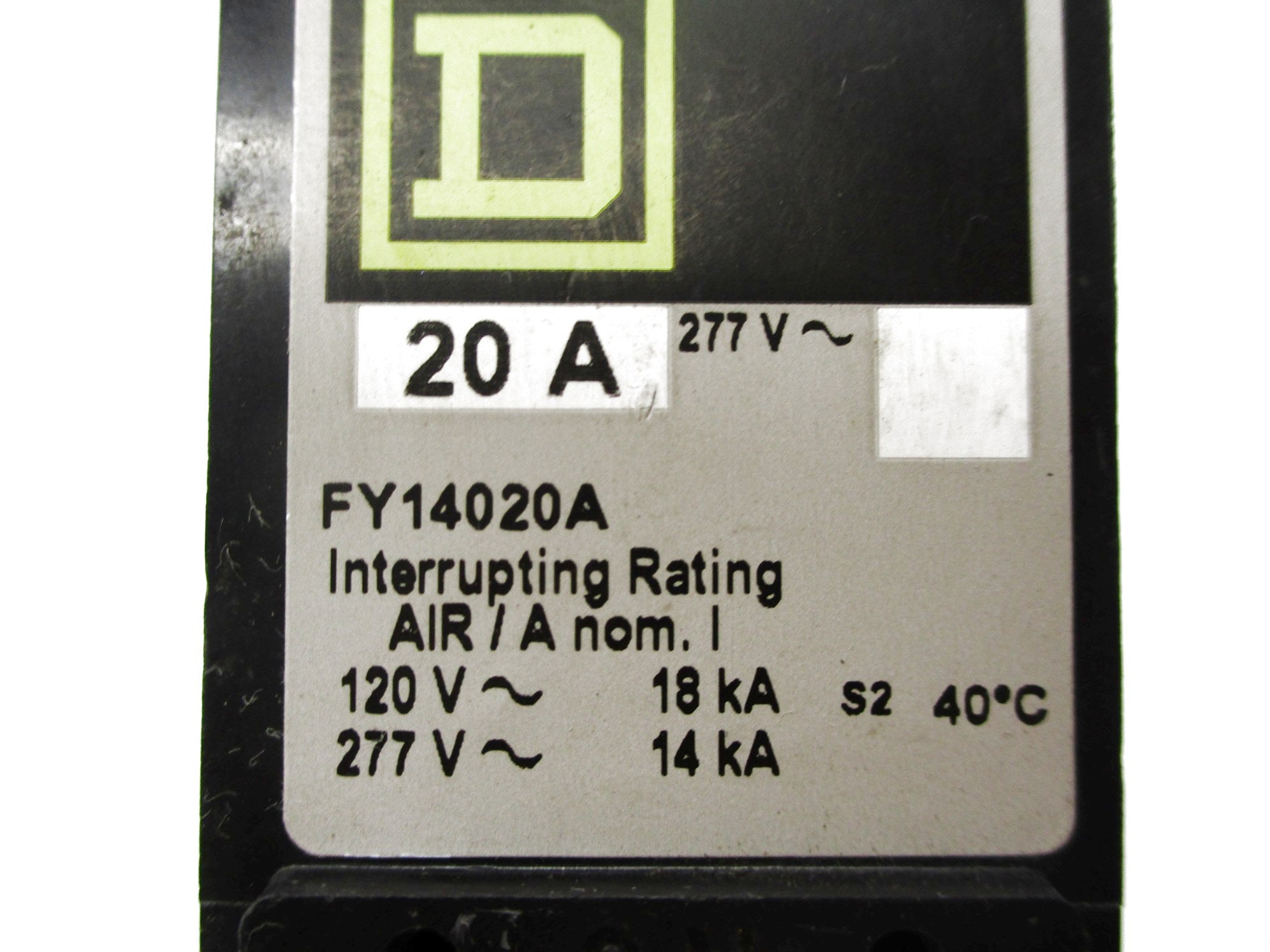 SQUARE D FY14020A 20A 277V (GREY) UNMP