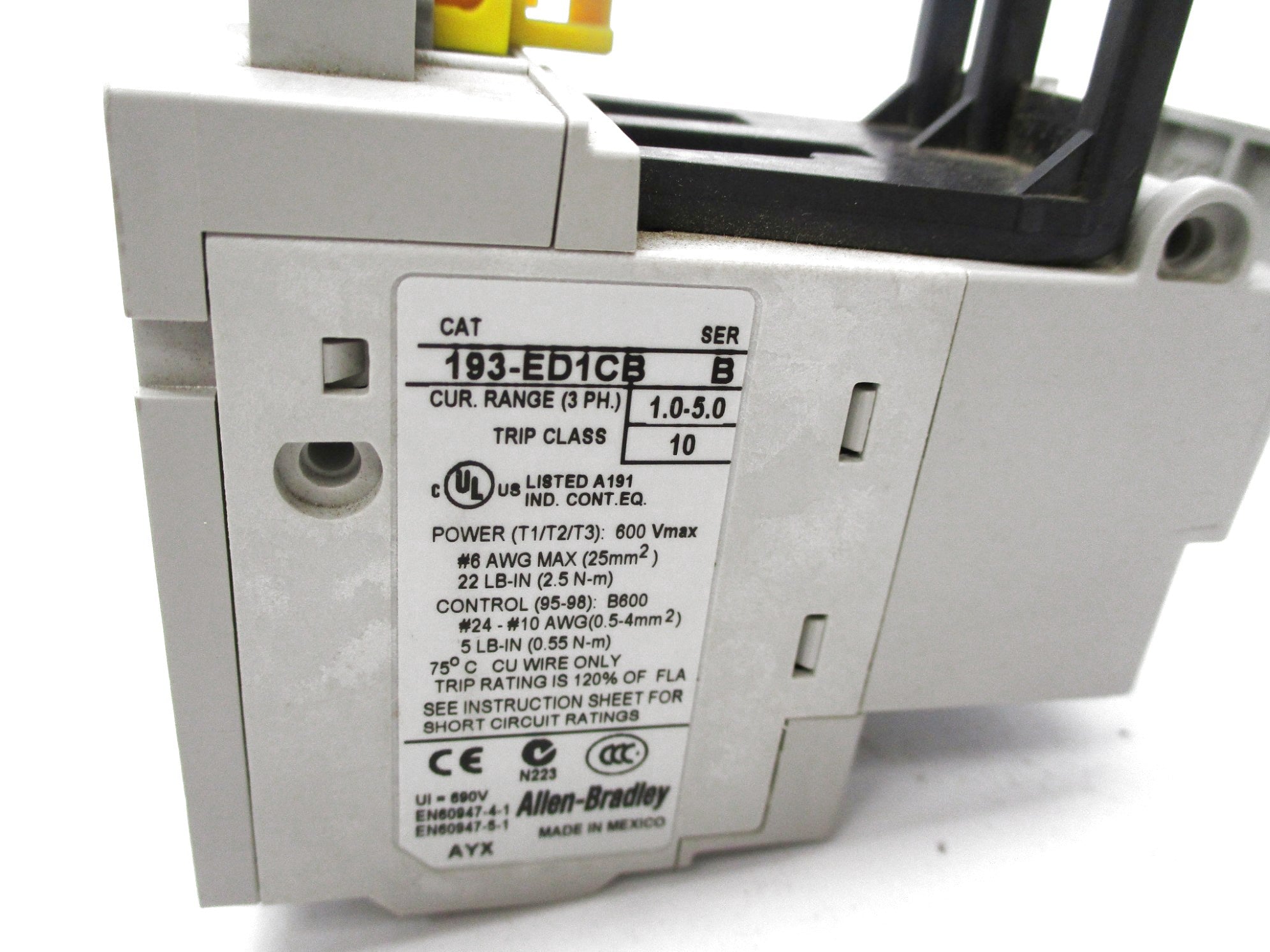 INDUSTRIAL SPARE PART 193-ED1CB SER. B 1.0-5.0A NSNP
