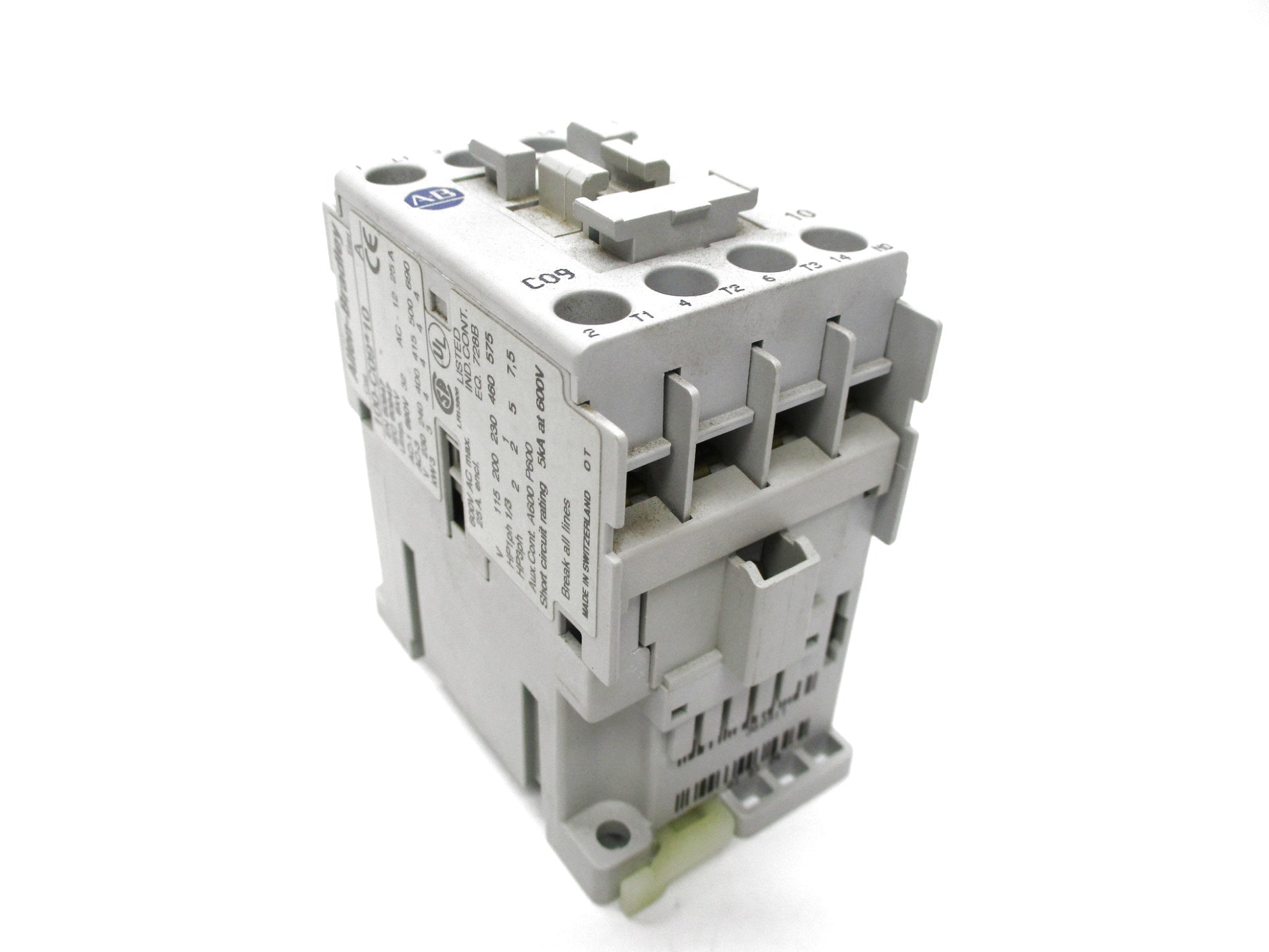 ALLEN BRADLEY 100-C09J10 SER. A 24V 32A (BR/WH) NSMP