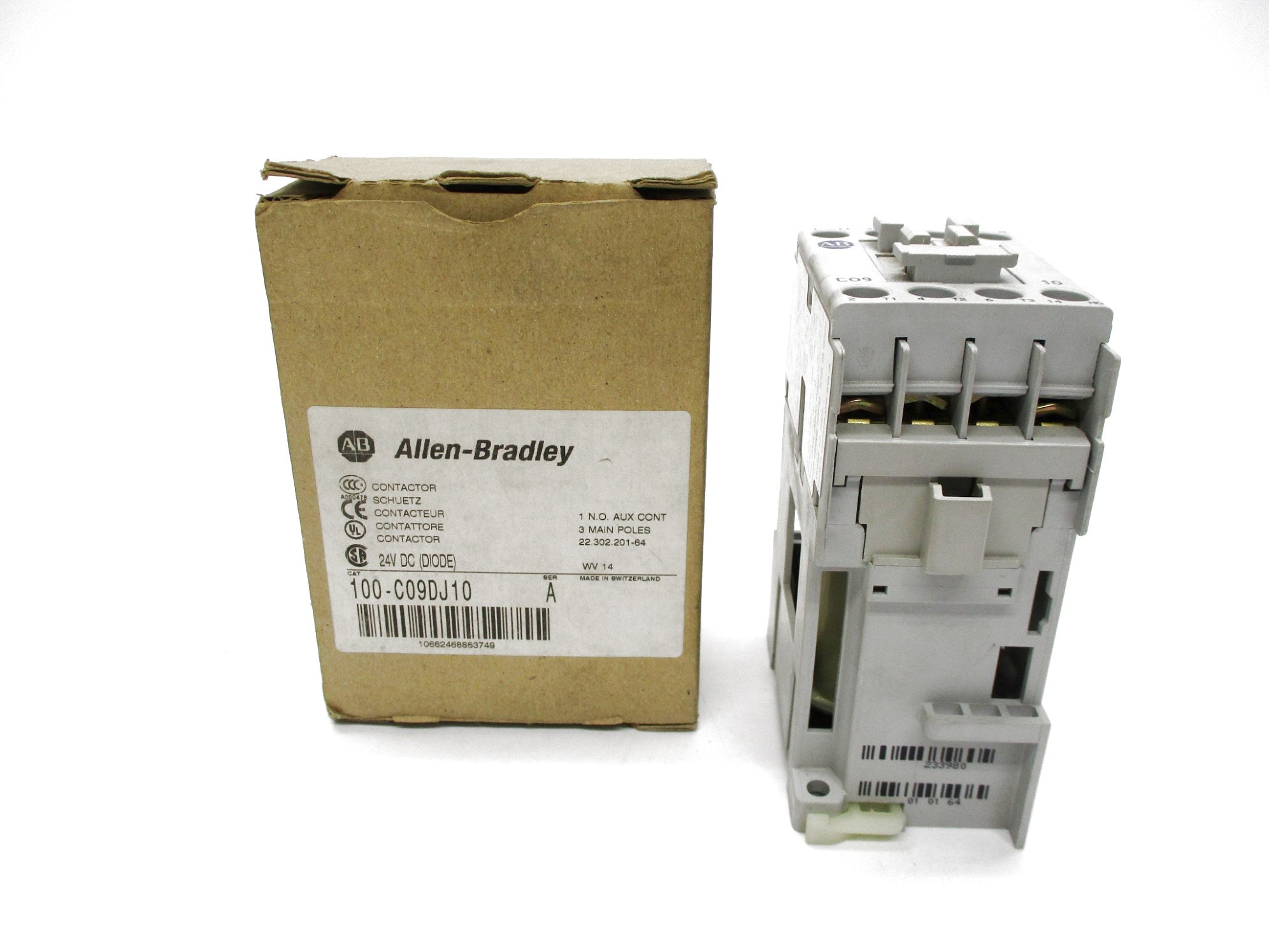 ALLEN BRADLEY 100-C09DJ10 SER. A 24VDC (BR/WH) NSMP