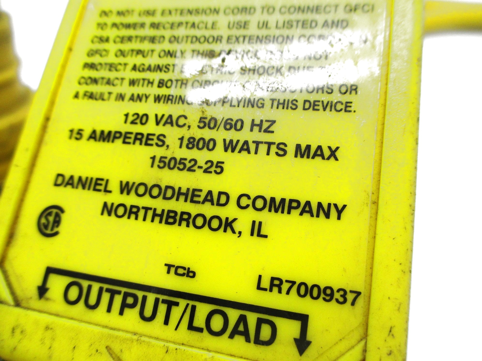 DANIEL WOODHEAD 15052-25 UNMP