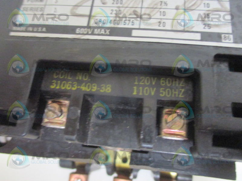SQUARE D 8810-SD04V02 SER.A FORM S CONTACTOR 120V  UNMP