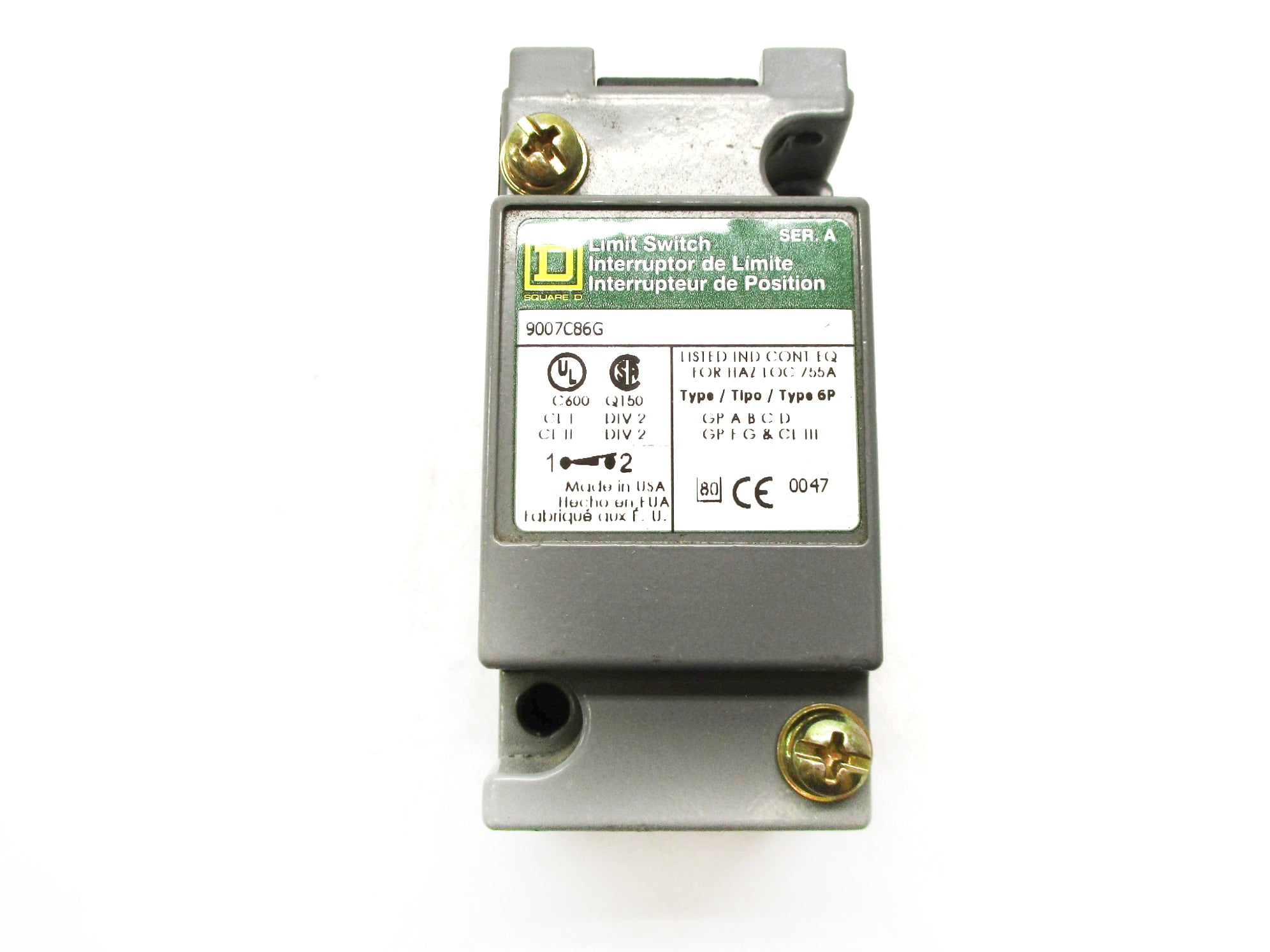 SQUARE D 9007C86G SER. A (AS PICTURED) UNMP