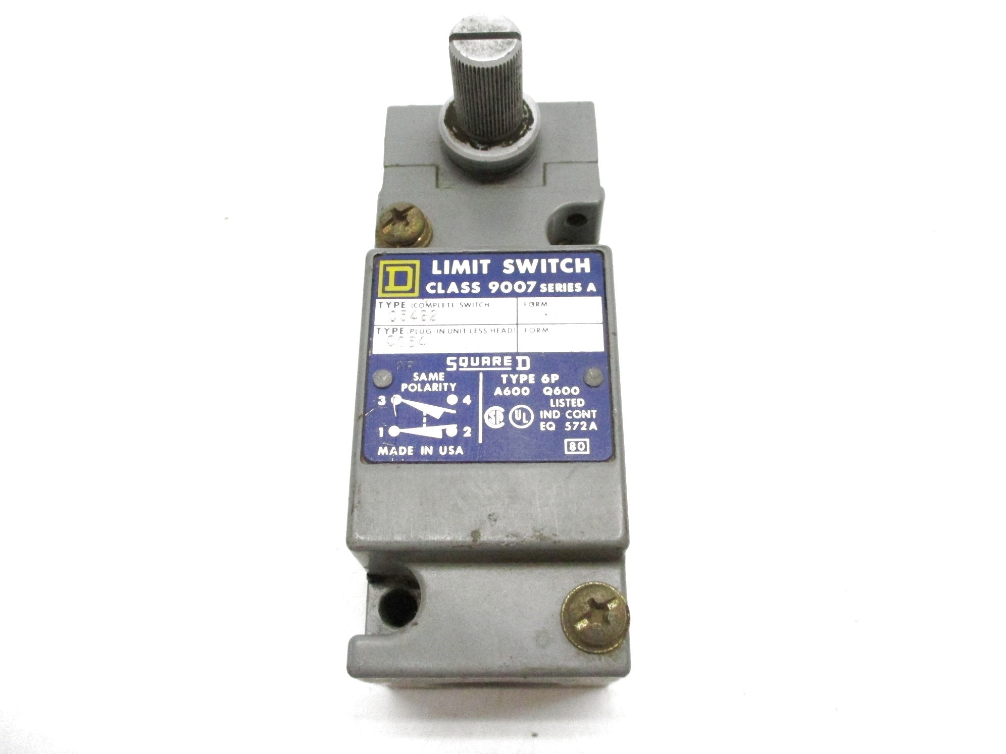 SQUARE D 9007C54B2 SER. A UNMP