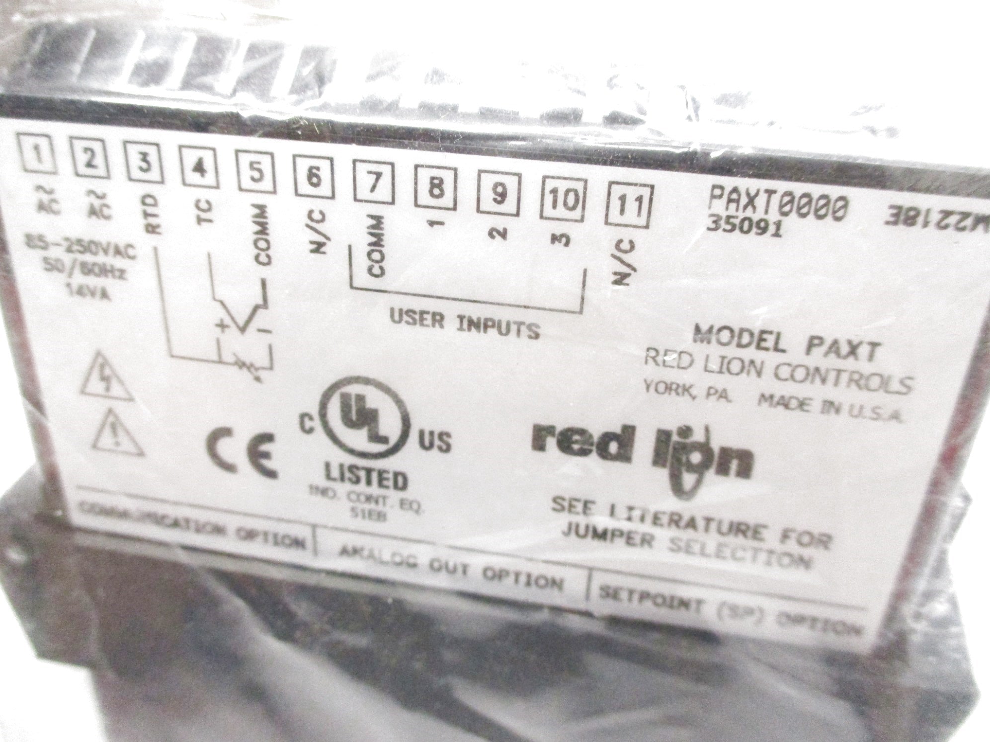 RED LION CONTROLS PAXT0000 85-250VAC NSMP
