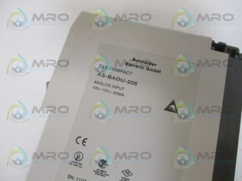 SCHNEIDER ELECTRIC AS-BADU-205 ANALOG INPUT MODULE UNMP