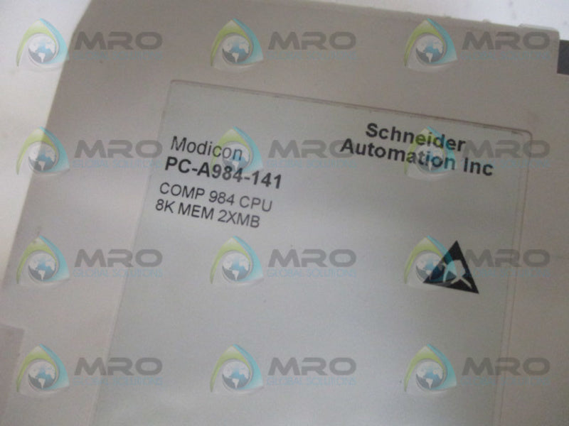 SCNEIDER AUTOMATION PC-A984-141 CPU MODULE 8K MEMORY 2XMB COMPACT UNMP