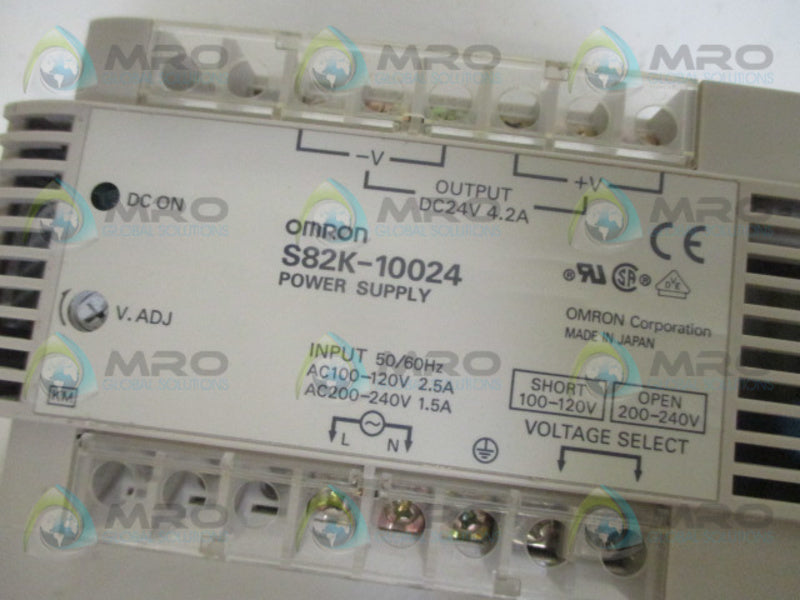 OMRON POWER SUPPLY S82K-10024 UNMP