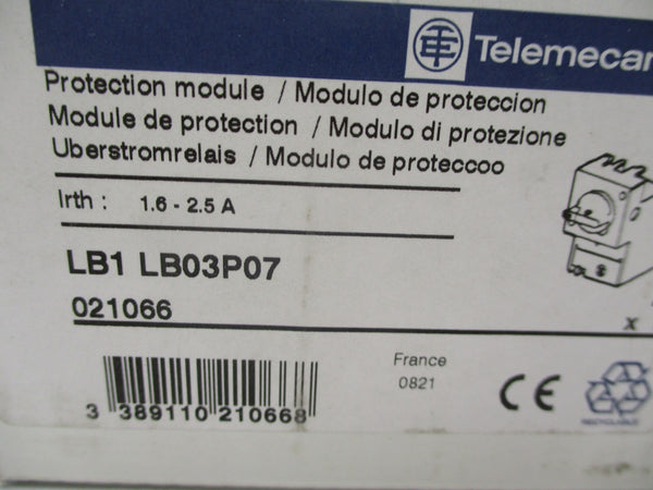TELEMECANIQUE LB1LB03P07 1.6-2.5A NSMP