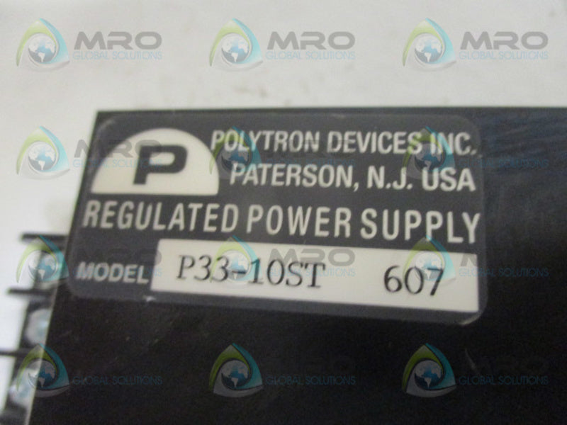 POLYTRON DEVICE P33-10ST REGULATED POWER SUPPLY NSNP