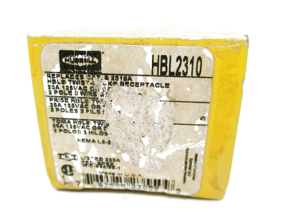 HUBBELL HBL2310 125VAC/DC 20A NSMP