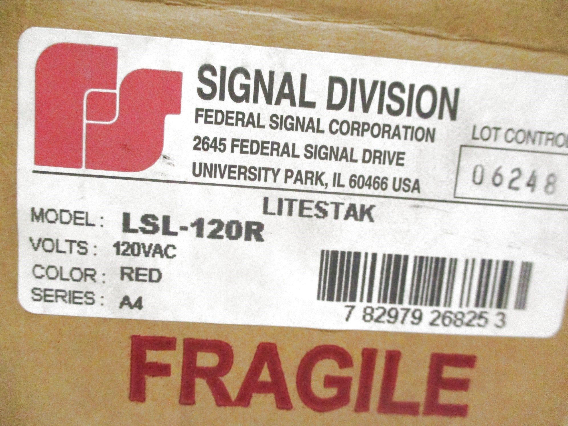 INDUSTRIAL SPARE PART LSL-120R SER. A4 120VAC NSMP