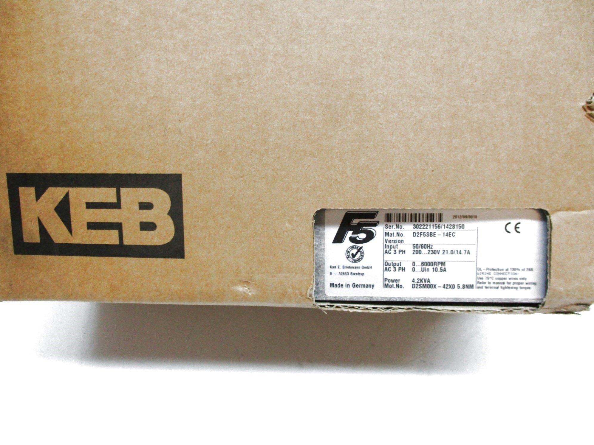 KEB D2F5SBE-14EC NSMP