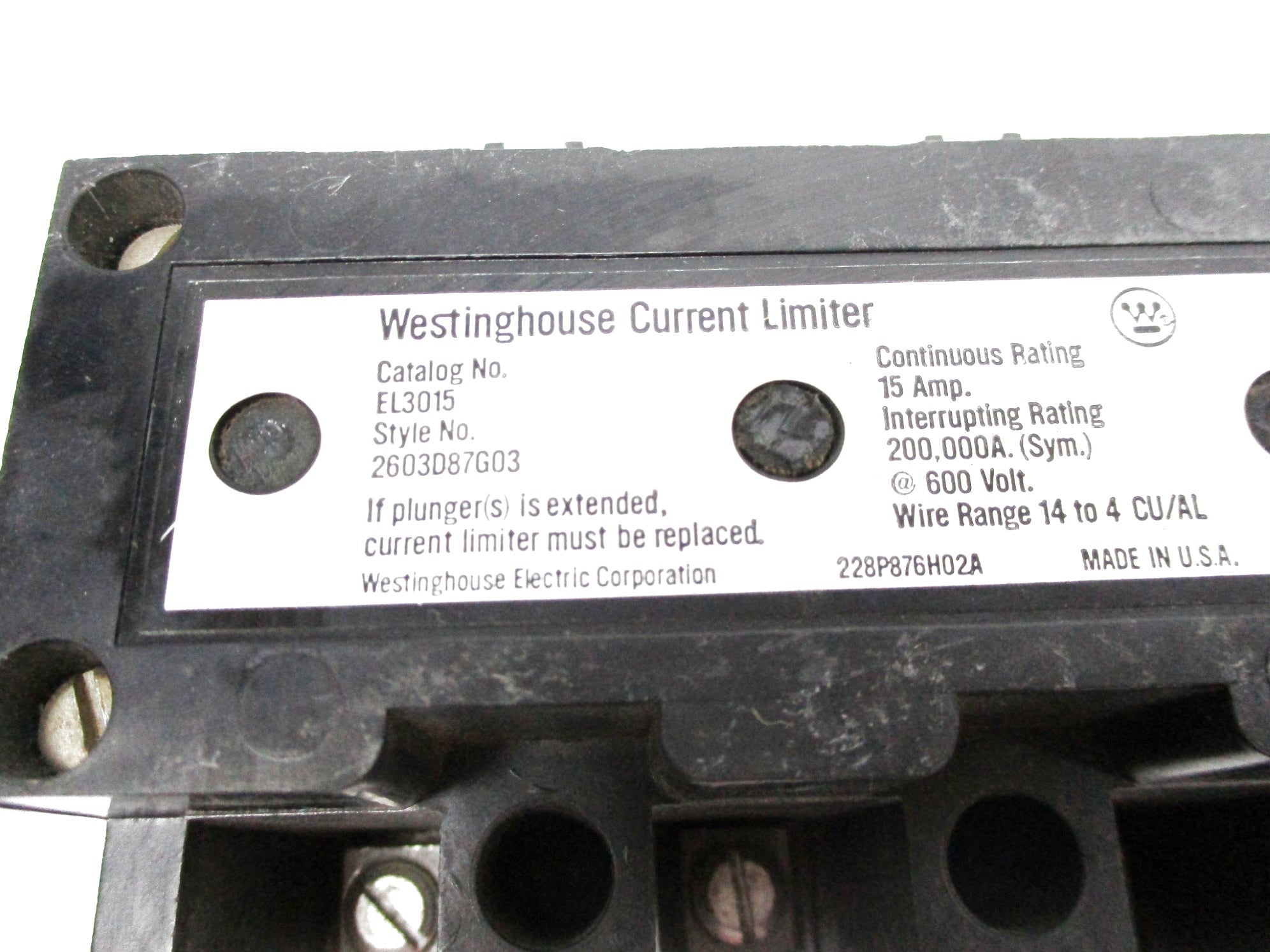 WESTINGHOUSE EL3015 UNMP