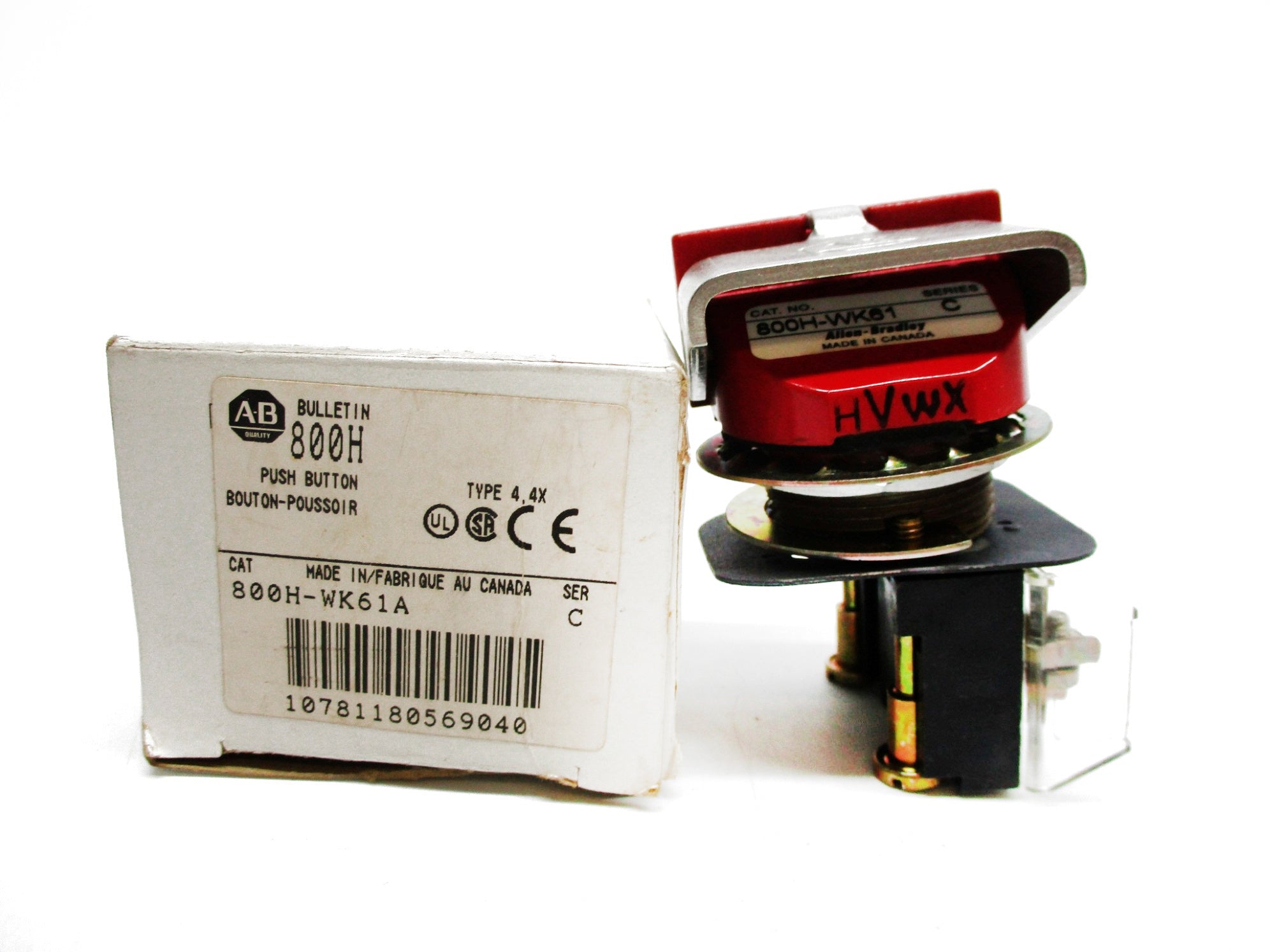 ALLEN BRADLEY 800H-WK61A SER. C (WH) NSMP